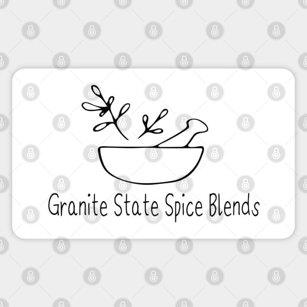 Full Logo Print Sticker by Granite State Spice Blends